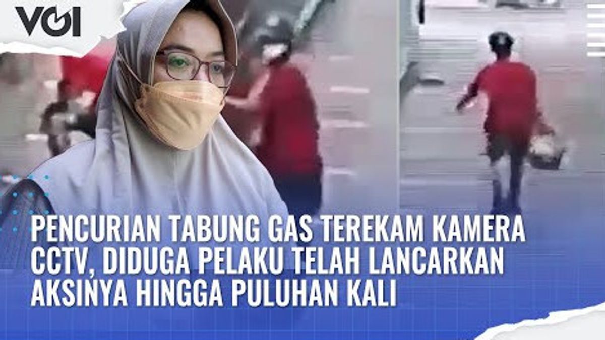 VIDEO: Aksi Pencurian Tabung Gas di Kawasan Jatinegara Terekam Kamera CCTV