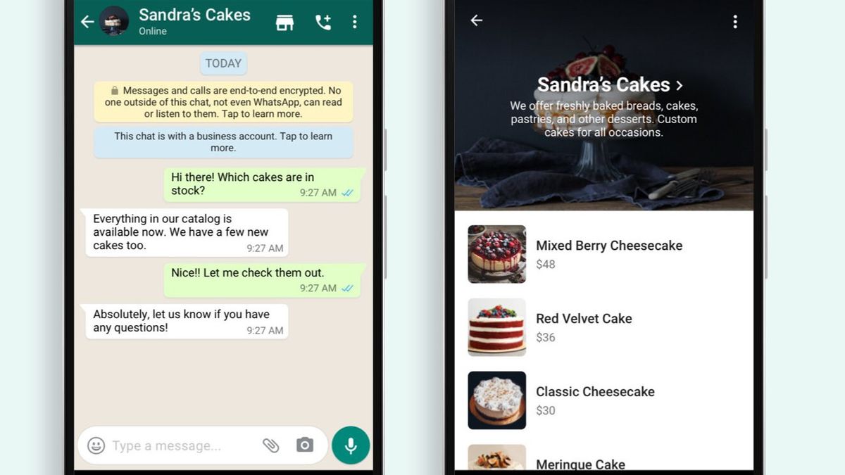 التسوق عبر الإنترنت يمكن أن يكون مباشرة عبر ال WhatsApp