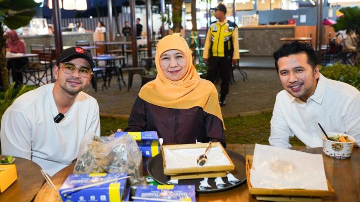 Khofifah-Emil Dardak Temui Raffi Ahmad Bahas Pembangunan Destinasi Wisata Kuliner