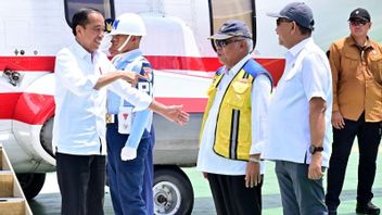 Jokowi Uses Super Puma TNI AU Arrives At IKN, Plans To Groundbreaking A Number Of Infrastructure Projects