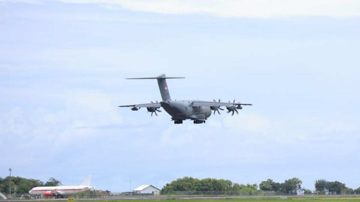 TNI AU Kerahkan Pesawat Angkut A400M untuk Uji ILS di Bali