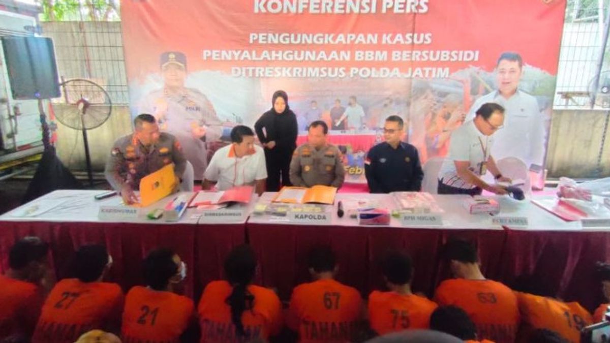 East Java Regional Police Have Arrested 27 Perpetrators Of The Abuse Of 45 Subsidized Tons Of Diesel