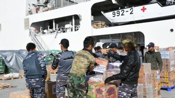 The Ship Of The Indonesian National Armed Forces Hospital, Dr. Radjiman, Arrived In Egypt, Lowered Assistance For The Palestinian People