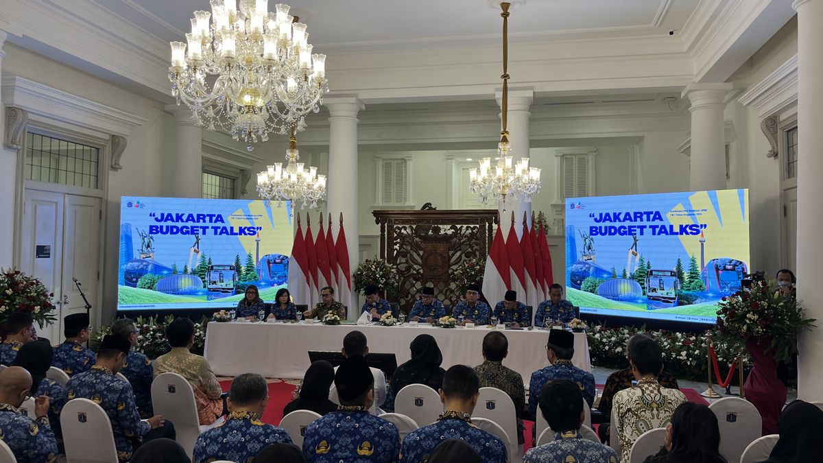 APBD de Jakarta, trimétrique I, déficit de 810 milliards de roupies, gouvernement de la ville de Jakarta : il faut réinventer le cerveau pour veiller au flux de câche