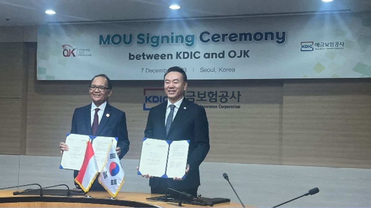 Strengthen Financial Security, OJK Cooperates With Korea Deposit Insurance Corporation