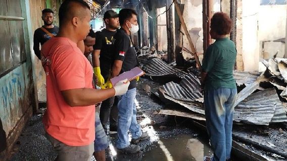 9 Kiosks At Jibama Wamena Market Ludes Dilap Api, Jayawijaya Police Intervene To Conduct Investigation