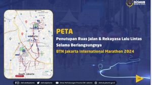 liste des 36 routes fermées par le gouvernement provincial de DKI lors du marathon international de Jakarta 2024