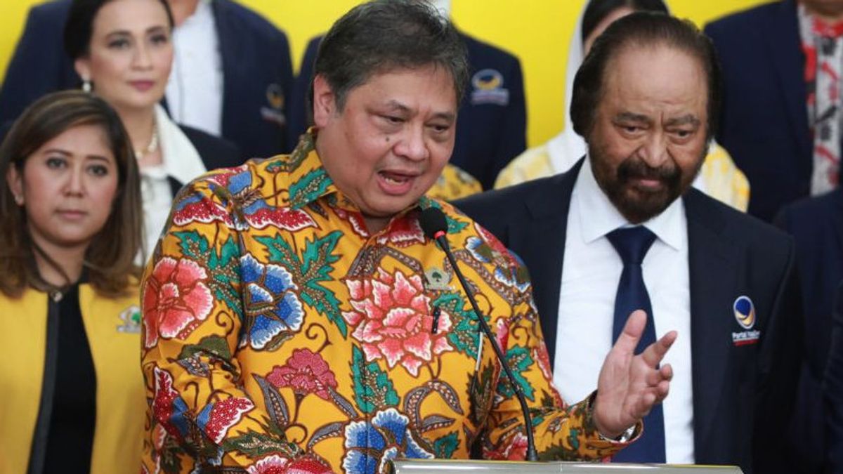 Surya Paloh Respects Airlangga's Decision To Withdraw From The Golkar Chairman