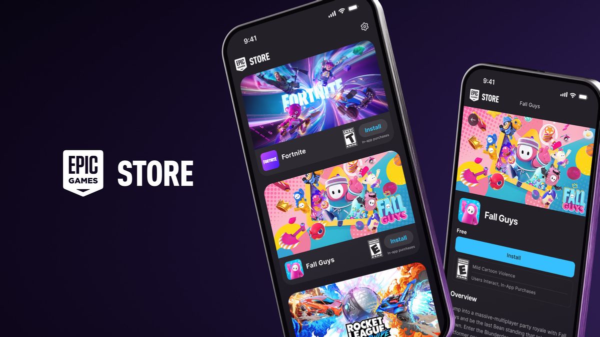 L’épic Games Store disponible sur iPhone et disponible sur Fortnite