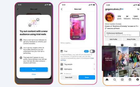 Meta Luncurkan Fitur Trial Reels untuk Uji Konten Para Kreator