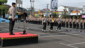 Foto Dicoret Saat Upacara PTDH, Anggota Polres Tasikmalaya Dipecat karena Kasus Narkoba