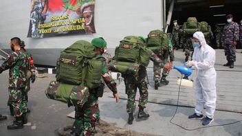 Kolinlamil Kri Banjarmasin Warship Transports 400 'Satanic Troops' To Papua