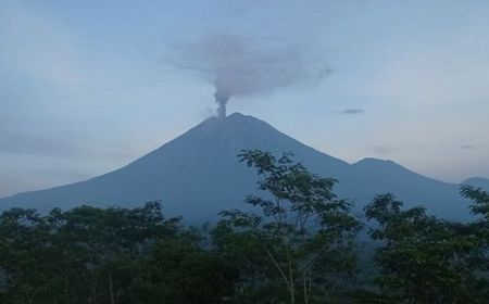 Subuh Tadi Gunung Semeru Kembali Erupsi, Kali ini Diikuti Suara Gemuruh