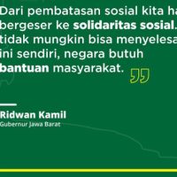 Kang Emil Bilang 37 Persen Wilayah Jabar Masih Perlu Diwaspadai