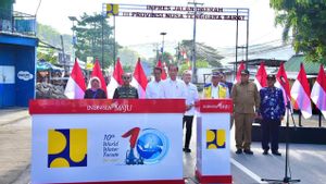 افتتح جوكوي 5 أقسام للطرق الإقليمية Inpres على طول 40.6 كم في NTB ، NTB: إنفاق 211 مليون روبية إندونيسية
