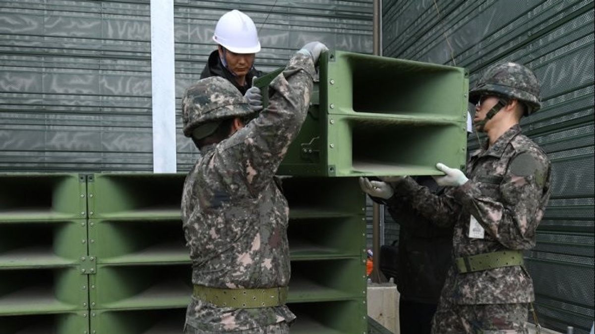 韩国继续向朝鲜进行有声扬声器的广播宣传