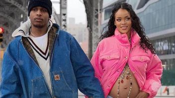 Selamat! Rihanna Hamil Anak A$AP Rocky, Perut Sudah Buncit