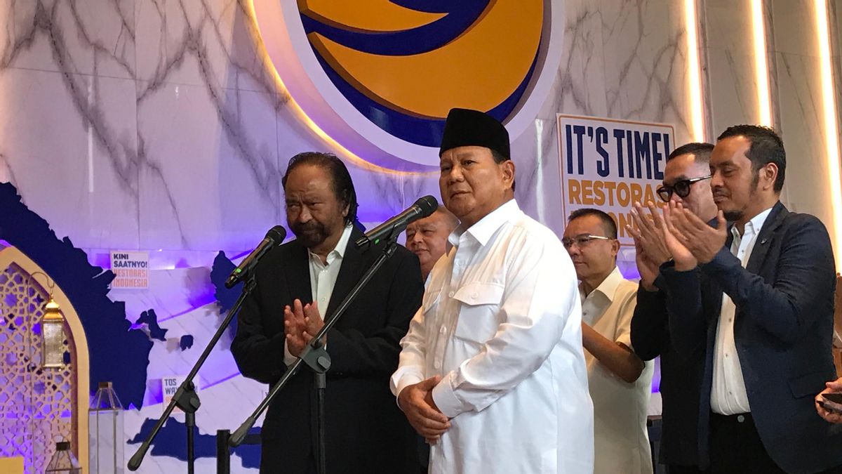 Surya Paloh ouvre une opportunité pour le NasDem de la coalition Prabowo-Gibran