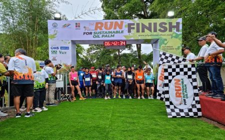 Kampanyekan Produksi Baik, Asosiasi Pengusaha Sawit Adakan Lomba Marathon di Area Perkebunan