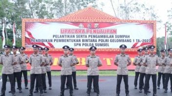 South Sumatra Police Involve Hundreds Of New NCOs To Secure 2024 Election