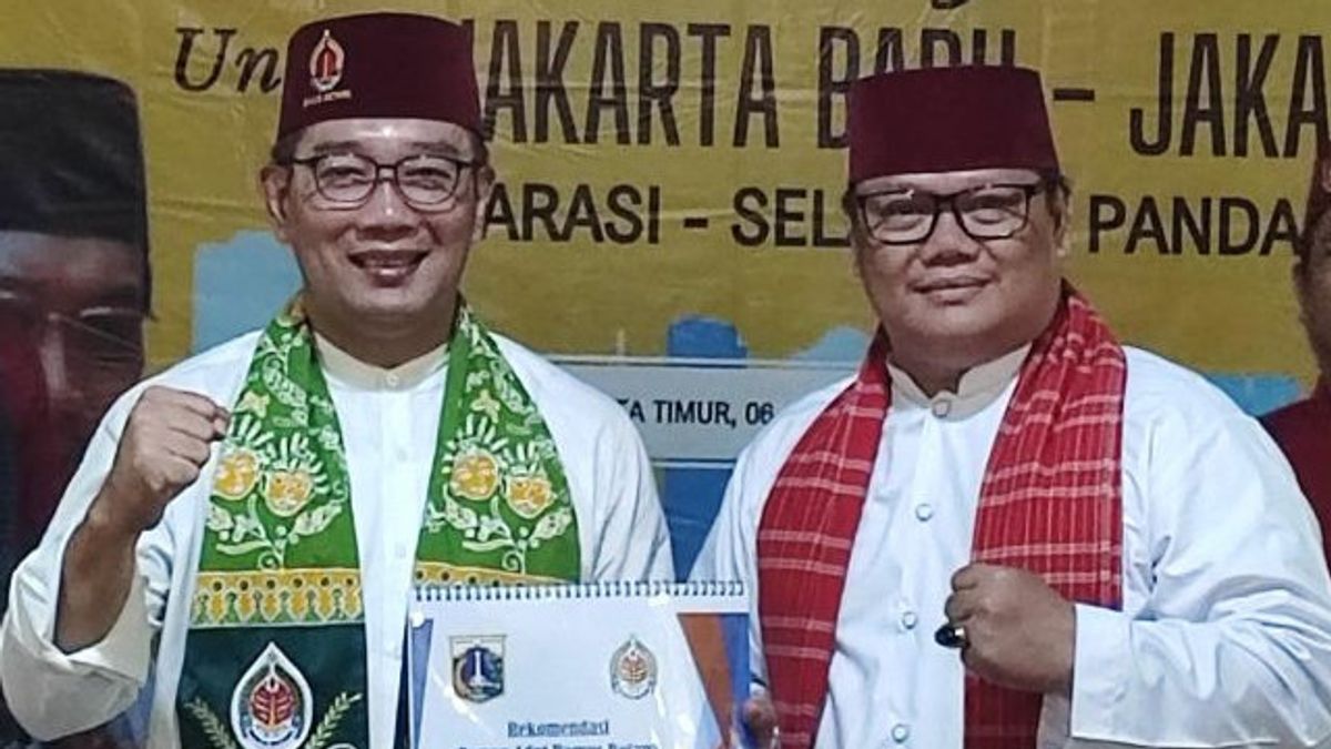 Sahroni被任命为DKI雅加达Cagub Cawagub Ridwan Kamil-Suswono的获胜团队负责人