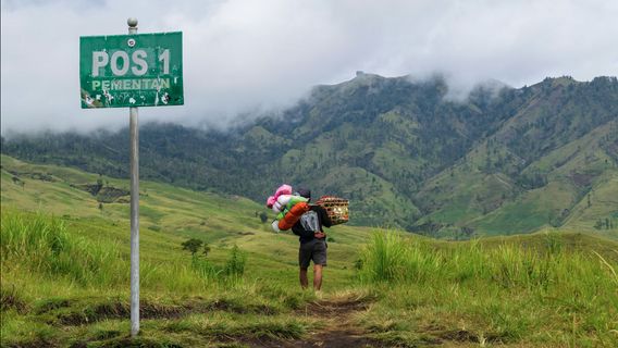 Mount Rinjani Climbing Line Via Aik Berik And Batu Tete Closed After Land Fire