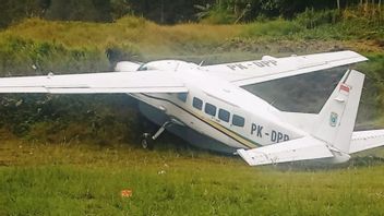 Pesawat Caravan Angkut Sembako dan 5 Penumpang Tergelincir di Intan Jaya Papua, 3 Orang Terluka