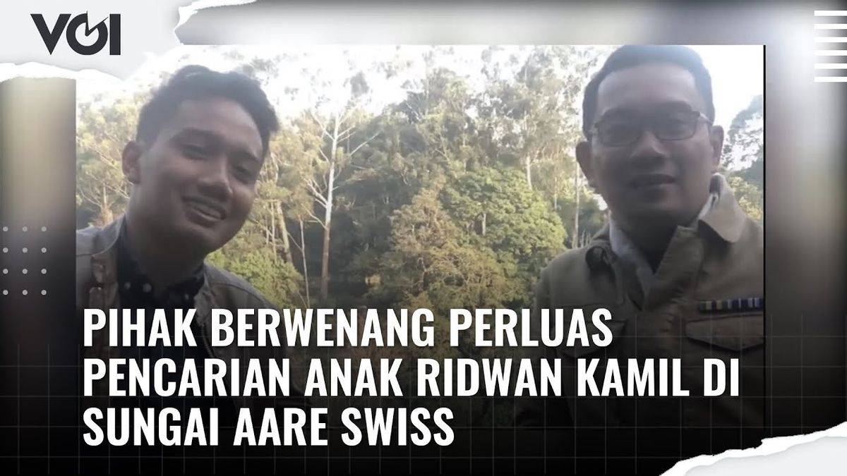 VIDEO: Authorities Expand Search For Ridwan Kamil's Child In Switzerland's Aare River