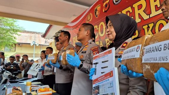 11 Packages Of Marijuana Belonging To Dealers In South Bogor Were Hidden In The Rice Field Area When They Were Ransacked By The Police