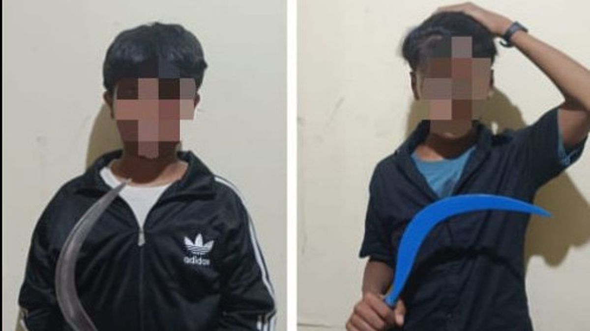 Bawa Sajam saat Hendak Tawuran di Johar Baru, 2 Remaja Ditangkap Polisi