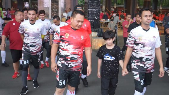 Tanding Sepak Bola, Gawang Raffi Ahmad dan Iko Uwais Dijebol Kasad Jenderal TNI Dudung Abdurachman