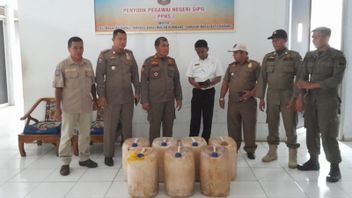Raid Ahead Of Ramadan, 280 Liters Of Tuak Arrested In West Pasaman, West West West Sumatra
