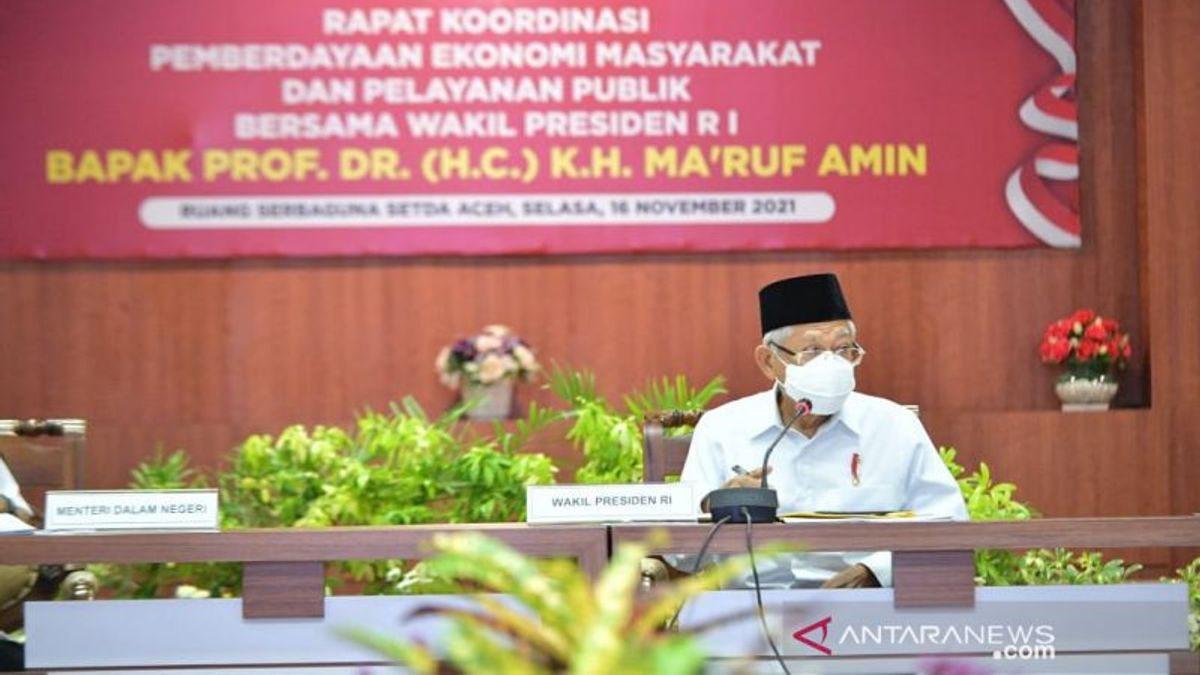 Parce Que Le Taux De Vaccination à Aceh Est Encore Faible, Le Vice-président Veut être Conscient De La Transmission De Nouvelles Variantes De COVID-19