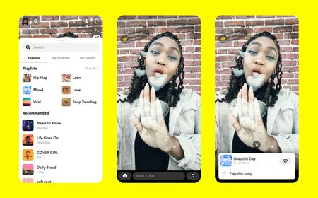 Snapchat Masih Berusaha Saingi TikTok, Kini Bawa Animasi Musik Video ke Aplikasi