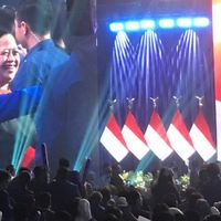 Pakai Baju Hitam Merah, Puan Semringah Hadiri Kongres VI Demokrat