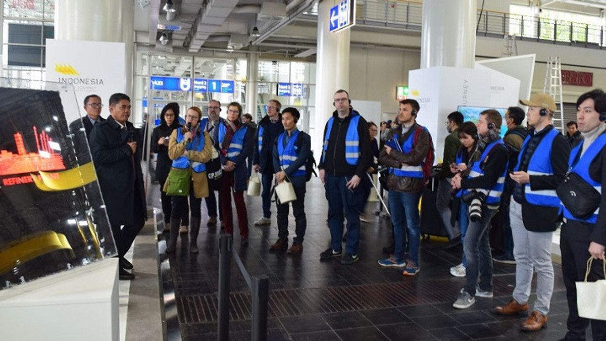 Hundreds Of International Journalists Visit The Indonesian 'Pinisi Ship' At Hannover Messe 2023