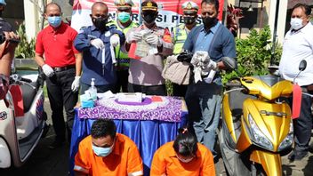 巴厘岛的一对夫妇偷了5辆摩托车被警方逮捕