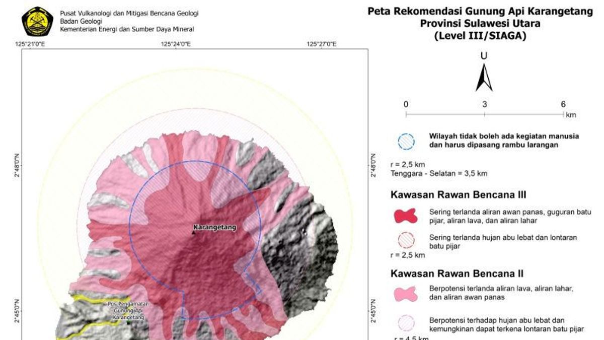 جبل كارانجتانغ سولوت يرفع الحالة إلى مستوى التأهب