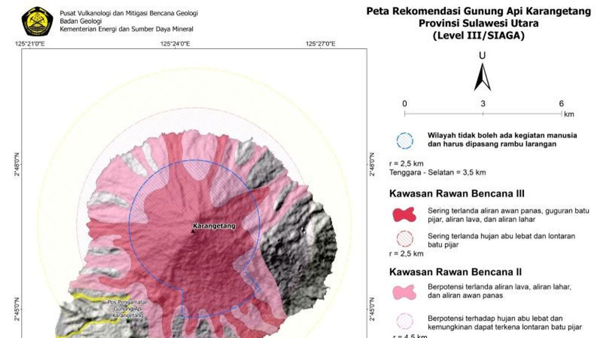 Gunung Karangetang Sulut Naik Status ke Level Siaga