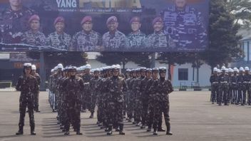 2 Peleton Marinir TNI AL Terlibat dalam Upacara HUT ke-79 RI di IKN