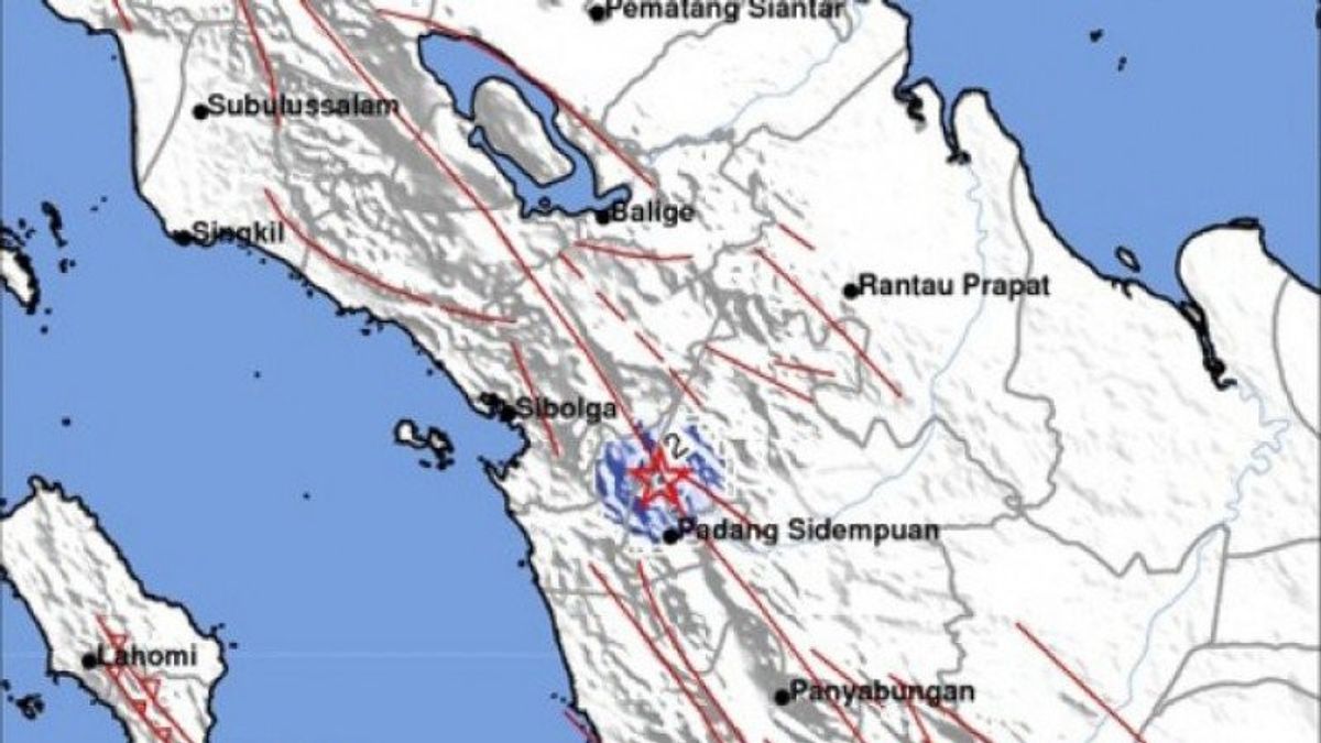 Gempa Terkini Sumut, Guncang Padang Sidimpuan