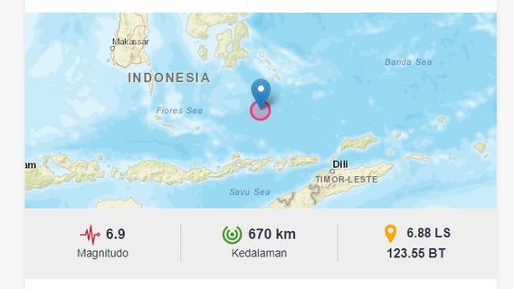 Gempa 6.9 Magnitudo Guncang Larantuka NTT