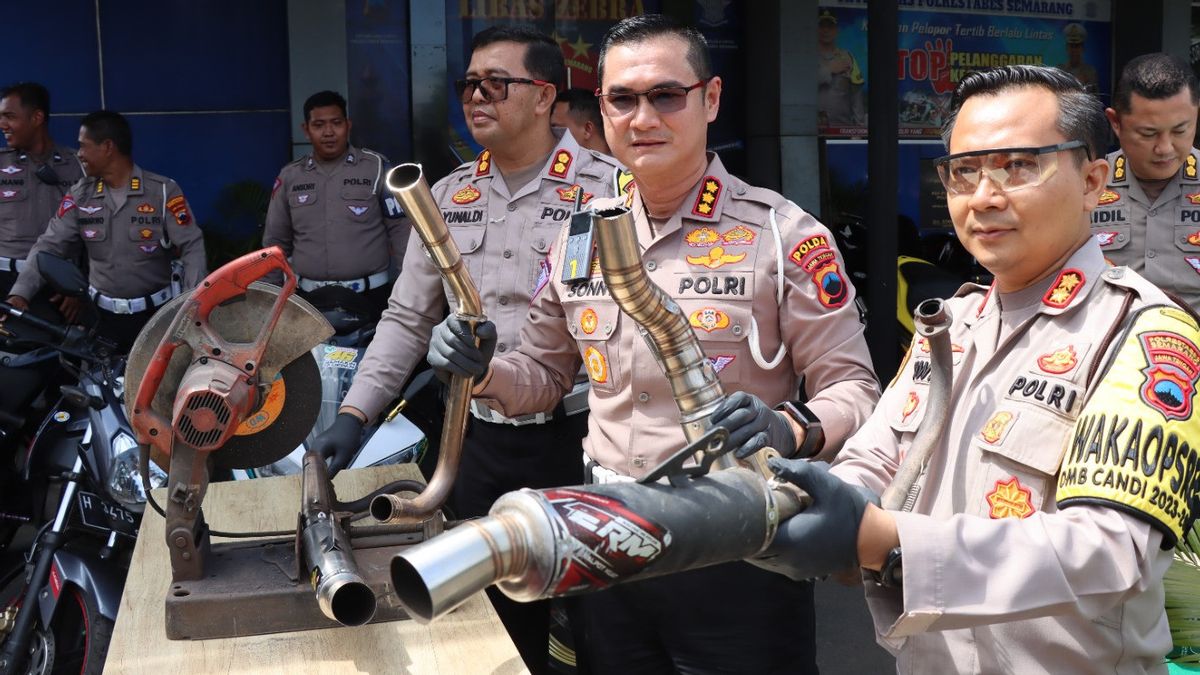 Avant la campagne d’ouverture, la police de Jateng a ordonné des centaines de motos avec un brong brong brong