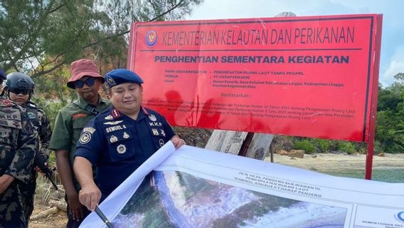 KKP暂时停止在Kepri Lingga Island的非法填海
