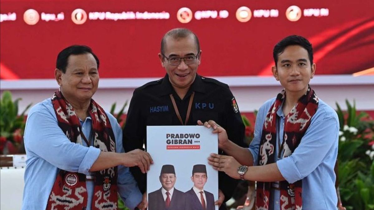 수요일 오전, KPU 임명 Prabowo-Gibran 사장과 부사장 Ganjar와 Anies가 초대되었습니다.