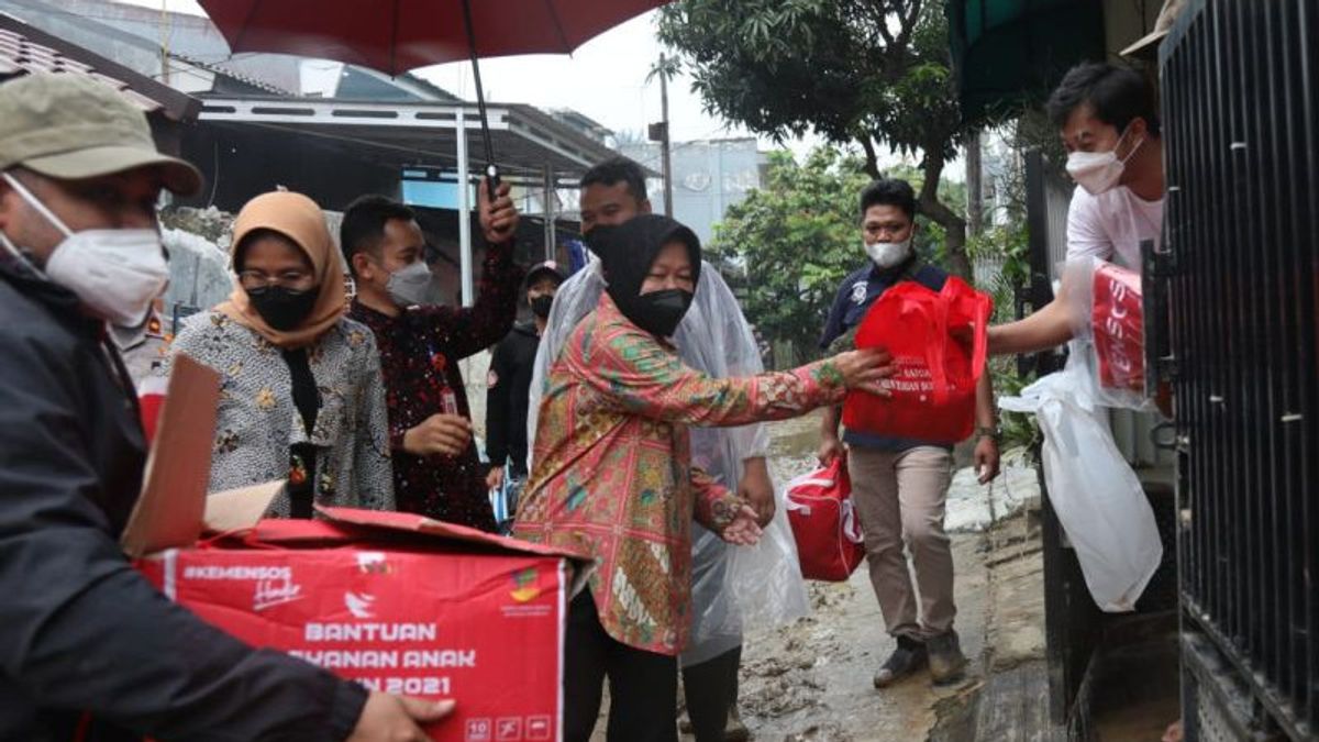 Mensos Dirikan Lumbung Sosial di Kampung Tangguh Bencana di Bogor