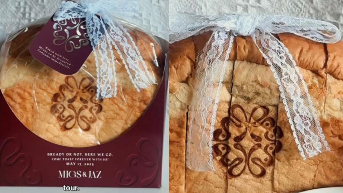 Viral Undangan Pernikahan Unik Menggunakan Roti yang Bisa Dimakan