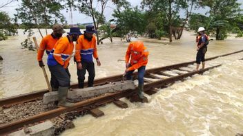 浸水鉄道、PT.KAIは再びジャカルタ作戦地域1列車出発をキャンセルしました