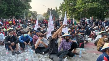 Khawatir Tanahnya Terampas UU Cipta Kerja, Petani dari Cilacap Ikut Demo