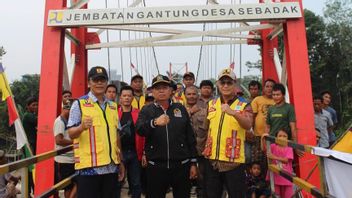 The Ministry Of PUPR-DPR Inaugurates 3 Suspension Bridges In Sintang Regency, West Kalimantan